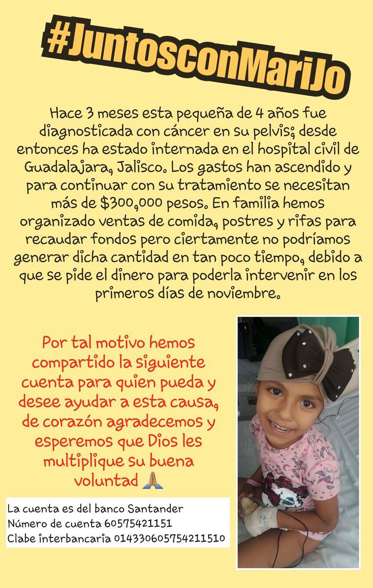 Isa97Rmz's tweet photo. @ChumelTorres No sé cuánta suerte se necesite para q veas esto @ChumelTorres pero no pierdo la esperanza de q lo veas y me ayudes a compartir la información🙏🏽hemos estado vendiendo alimentos y rifas para el tratamiento de mi sobrina, se está acercando la fecha de su intervención... https://t.co/SMC53T7lfe