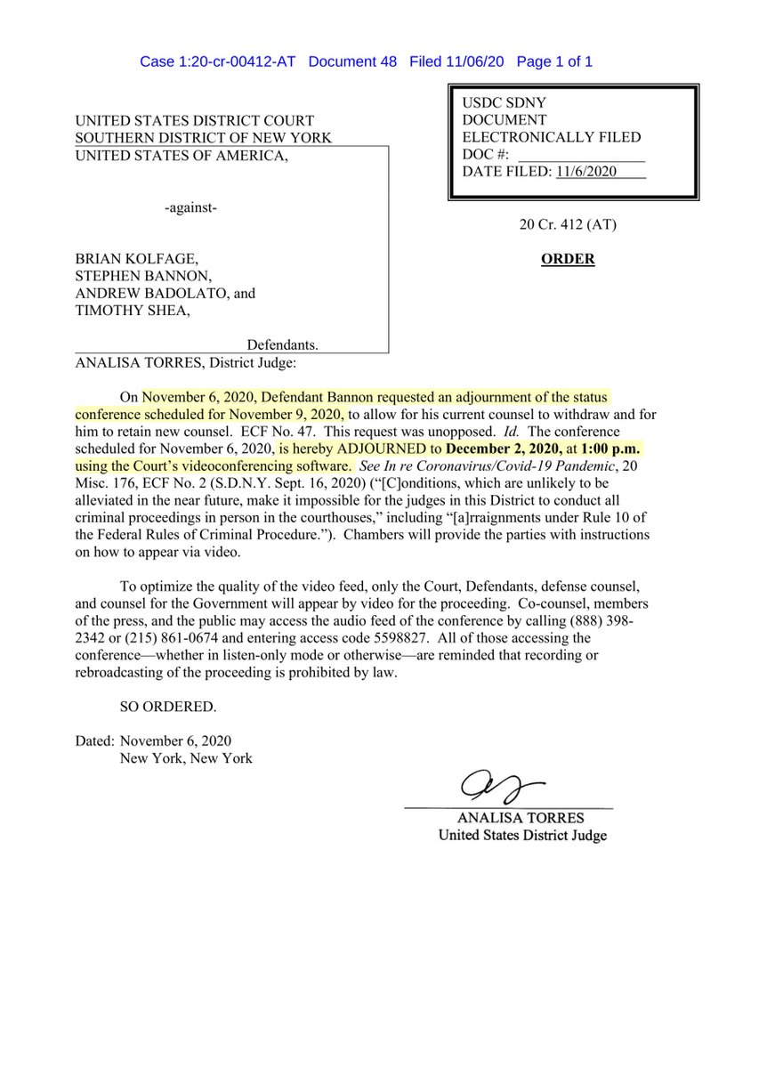 Well now you knowit is interesting Bannon was represented by William Burck of Quinn EmanuelThat name & firm should ring a bell as they also represented numerous Trump staffers doing the SC Mueller investigationlike I said Bannon &  @realDonaldTrump never stopped communicating