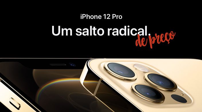 dicasdeios's tweet photo. Novos iPhones 12 chegam com valores a partir de R$6.999,00 na versão mini e vão até inacreditáveis R$13.999,00 no modelo Pro Max. https://t.co/lpVkA9Clii