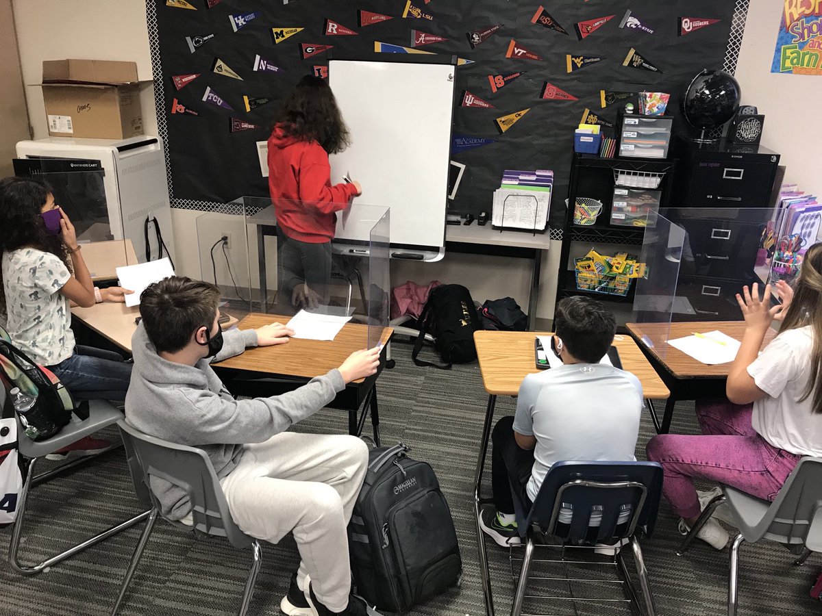 CainMustangs's tweet photo. Our teachers are continuously finding new ways to safely help students see their learning from different angles! AVID students tutoring each other and having educational discussions! #learningbyteaching #mustangsmatter https://t.co/r44aYOBnno