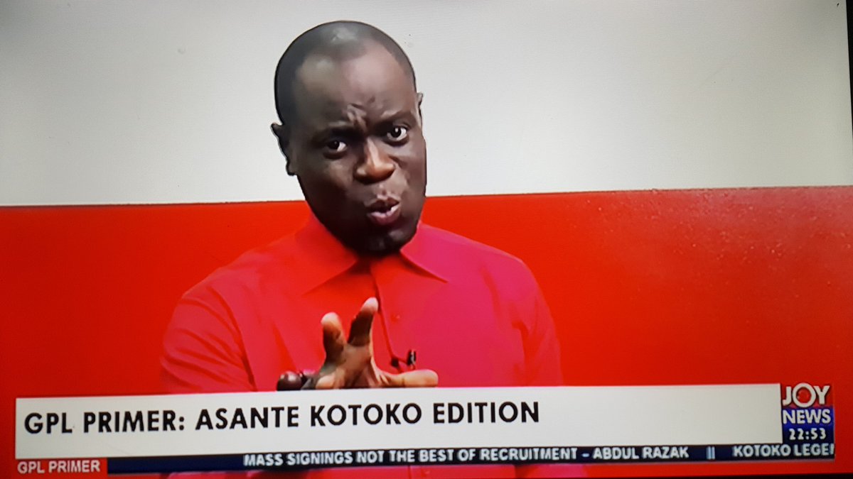 BerkoRich's tweet photo. Nathaniel Atto speaking on the number sponsorship/partnerships Asante Kotoko have signed so far.
- #JoyGPLPrimer LIVE on @JoyNewsOnTV with @Muftawu_Nabila https://t.co/I8jDQRCvV8