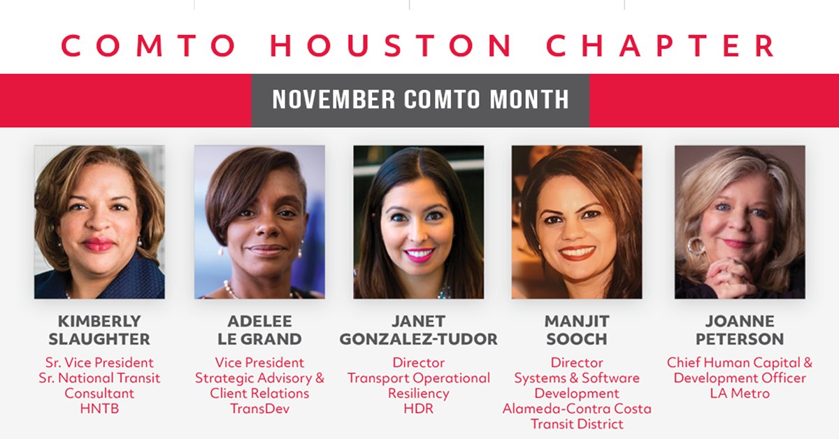 COMTOHouston's tweet photo. COMTO Houston is hosting "Transit Leadership in the Post COVID-19 Mobility Landscape," at 12:00 p.m., Nov. 10, 2020. Would you like to attend? Register here: https://t.co/7ozwge3iym 

#comto #give2comto #Transportation https://t.co/uHEORxGxGg