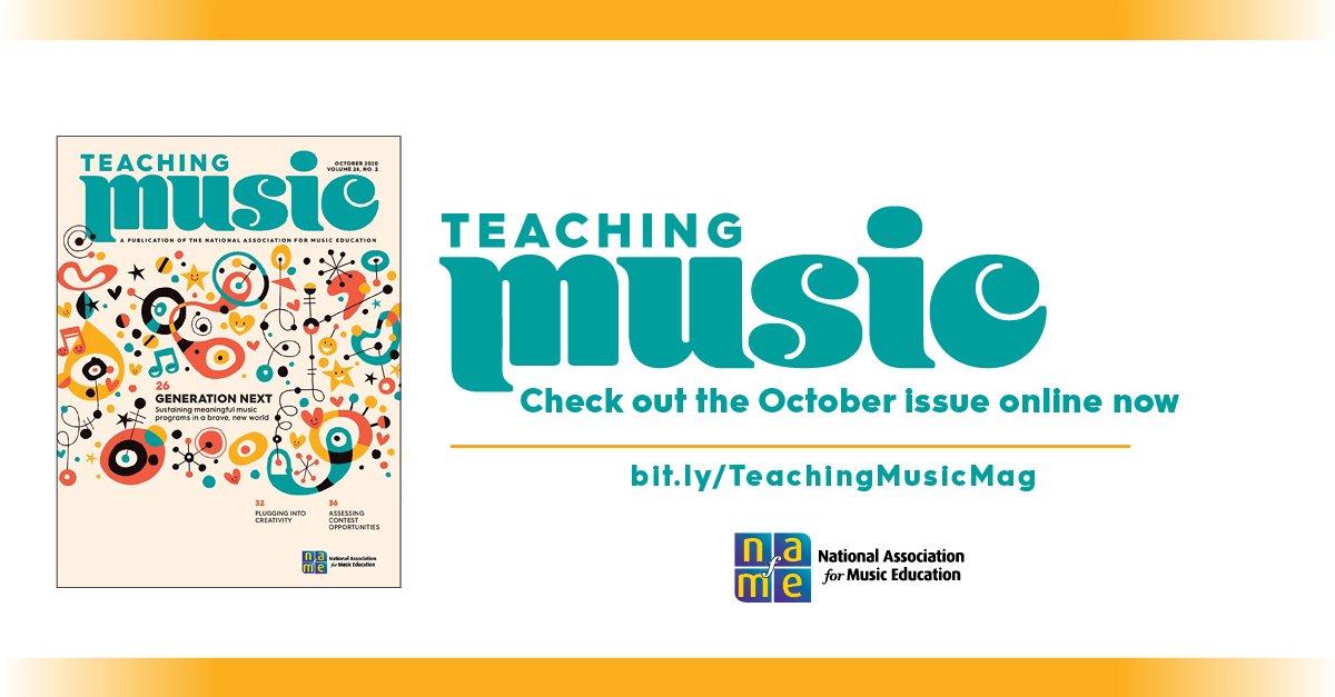 NAfME's tweet photo. In a virtual teaching world, iPads and other digital instruments might be just what you need to attract new students to music. Read “Plugging into Creativity” in the October issue of ‘Teaching Music’: https://t.co/jGIt2G0JgB https://t.co/xfd9B3UMXX