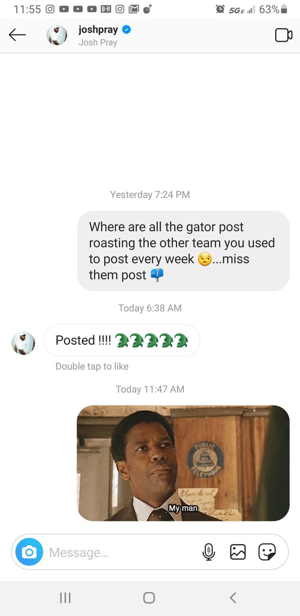 Bobbyfraserboy's tweet photo. This why @_joshpray is da man #GatorGangXX #GoGators https://t.co/2fRxFtZAbP