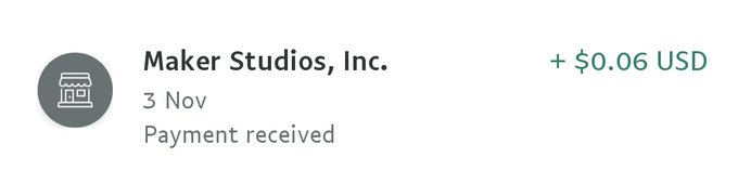 my youtube pay came in early 😍💰 who needs a sugar mumma? 😳💓 https://t.co/d5u2jxkEoZ