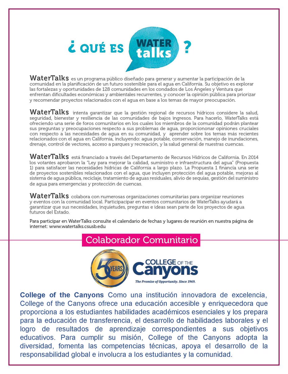 Come join us tomorrow for our Canyon Country WaterTalks! 🏞
Online via Zoom at: cccconfer.zoom.us/j/95761004339