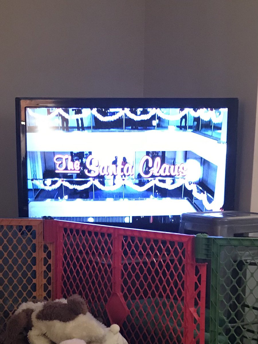 CoachPfeffer's tweet photo. My wife has already corrupted the kids. Teddy chose the Santa Clause for movie pizza picnic tonight #noteventhanksgivingyet #bringonxmas https://t.co/uaUKtdIhqj