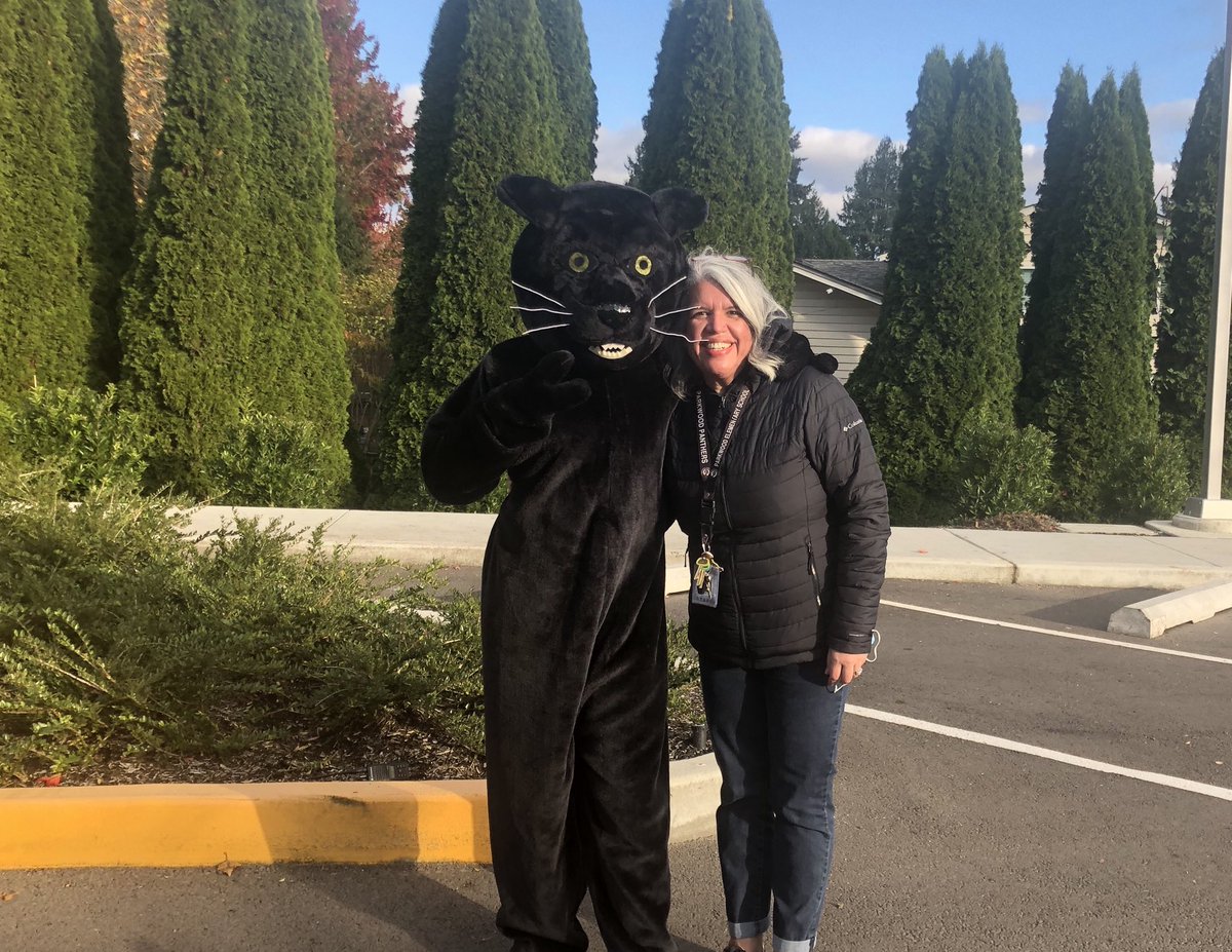 pwpanthers's tweet photo. We are here today!  Come to Parkwood and get your learning materials from your teachers and wave at the Panther and Principal Torres!  Enter in our main lot off of 155th street... we are here until 4:45. See you soon! https://t.co/BquYQiNmlR