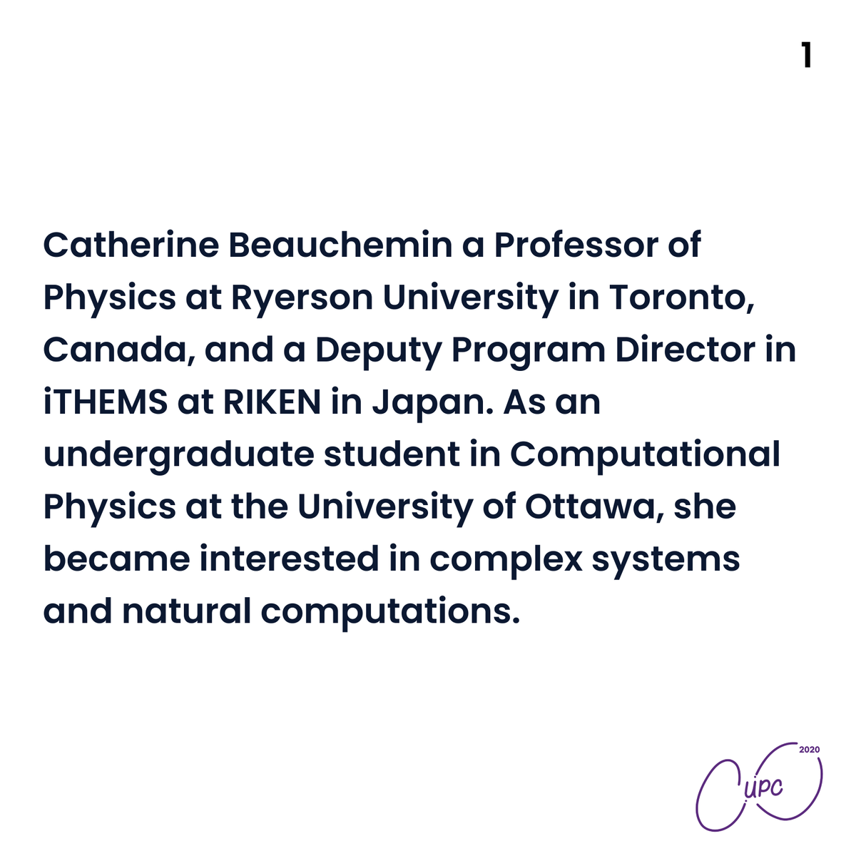 CUPC2020's tweet photo. This year, CUPC is honoured to host the annual Elizabeth Laird Memorial Lecture, in association with Western University’s Department of Physics and Astronomy. 

We are pleased to introduce the Laird Lecture speaker for this year, Dr. Catherine Beauchemin. https://t.co/51TE0deC9S