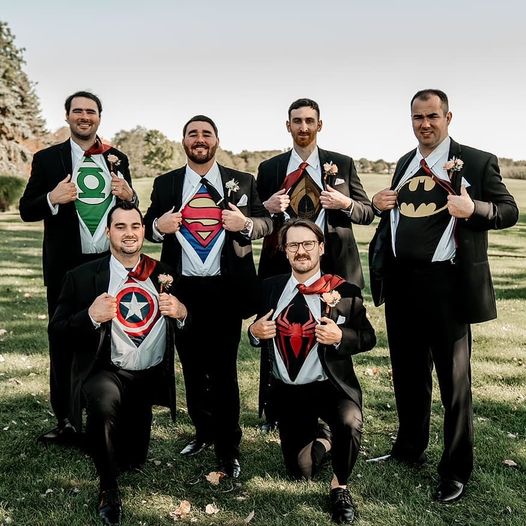 arcisgolf's tweet photo. "It's not who I am underneath, but what I do that defines me" - Batman
📸: Kendall Lauren Photography
#wedding #groomsmen #superhero #superman #captainamerica #batman #spiderman #eaglebrook #illinois #arcisgolf https://t.co/fZR1m0wS4N