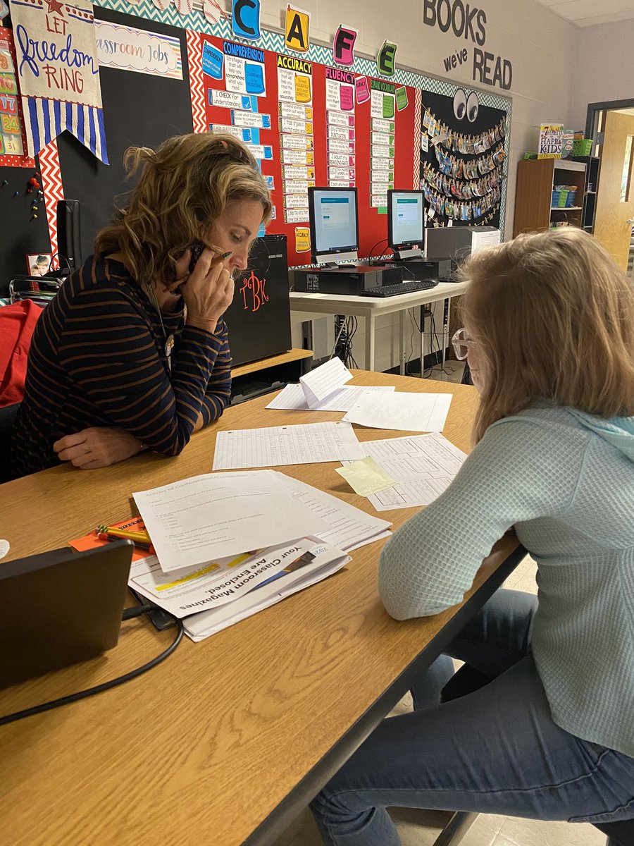 KatieDerman's tweet photo. From #360math to writing conferences, I enjoyed a Friday in @PickettsMillES #4thGrade today! #AnchoredinLeadership @bowtie_mrp @irish0502 https://t.co/5py0phNRCU