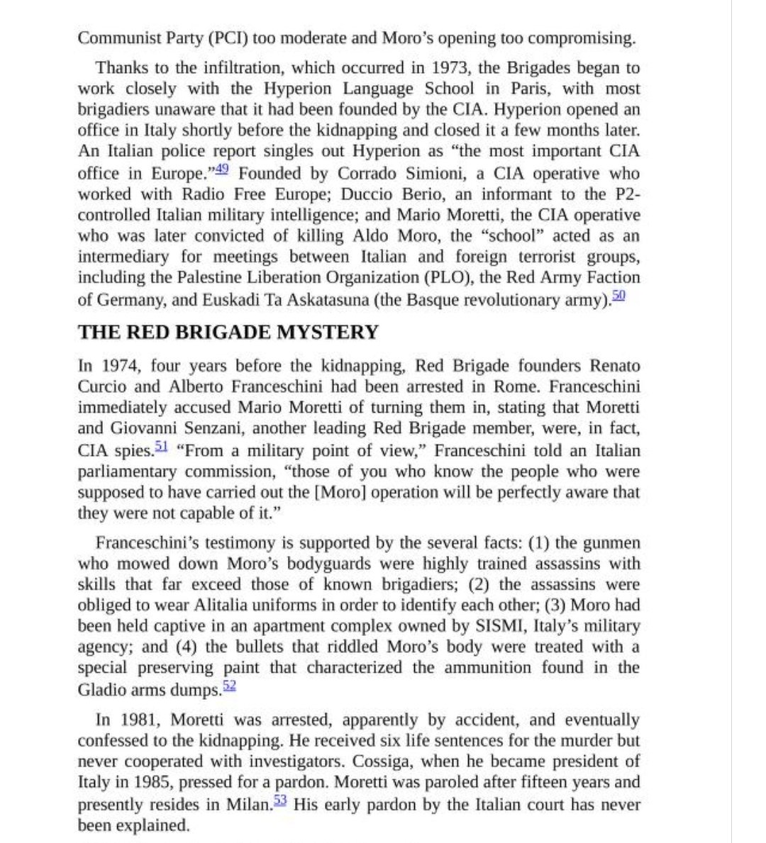 March 16, 1978: the kidnapping and murder of Prime Minister Aldo Moro, probably the most brazen act of terror committed by Gladio in Italy: