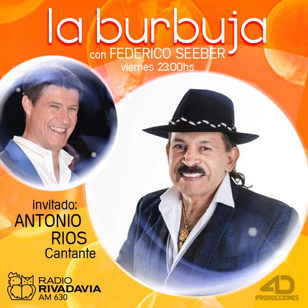 LaBurbujaFM's tweet photo. Hoy a las 23hs no te pierdas la burbuja, porque también tenemos de invitado a @antonioriosoki que mañana brindará un show por streaming a las 22hs 
Hoy, 23hs charla con @fedeseeber en @Rivadavia630 
@4DProducciones https://t.co/QDJXrzYyjm