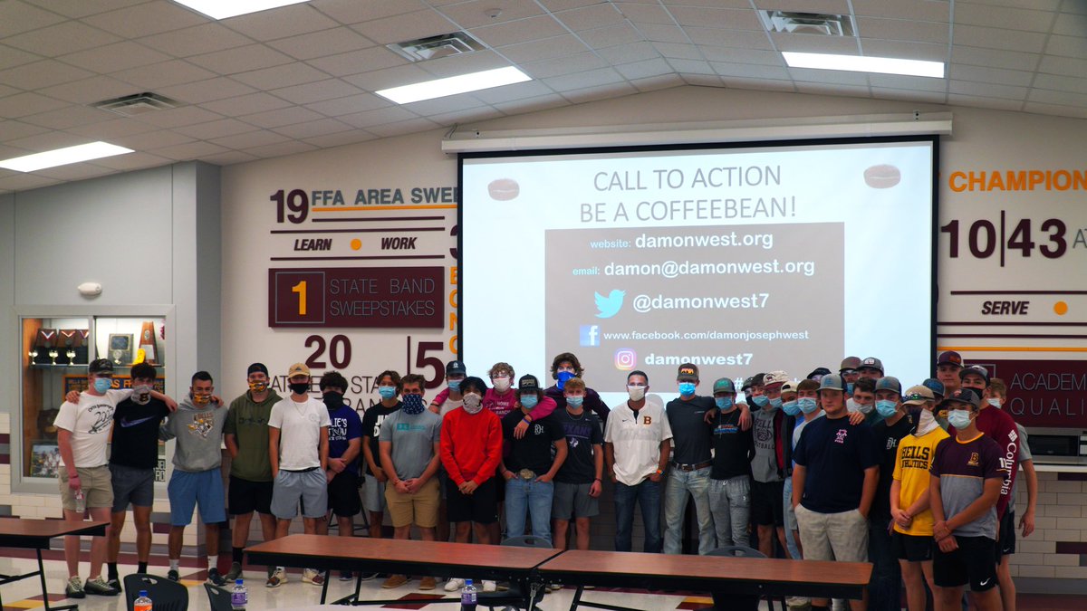 tnmeek's tweet photo. Nice having @damonwest7 in Bells today. His message to our faculty and then to our Bells Panthers was just what the doctor ordered! https://t.co/O2A3afcvW5
