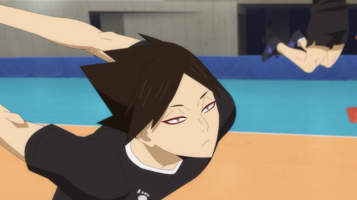 jozkatwt's tweet photo. my only personality trait is to put red eyeliner on suna (+ osamu my new victim) https://t.co/P4YdsArAuD