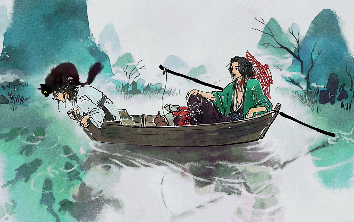 xiermifen's tweet photo. "Careful you two..."

#guardian #镇魂 #weilan #巍澜 #art #painting https://t.co/vPzHnBULEI