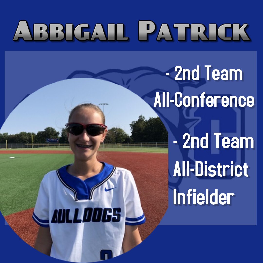 schssoftball15's tweet photo. Congratulations to sophomore infielder, Abbi Patrick, on her accomplishments this season including 2nd Team All-Conference and 2nd Team All-District! https://t.co/vx4EEs3Jyk