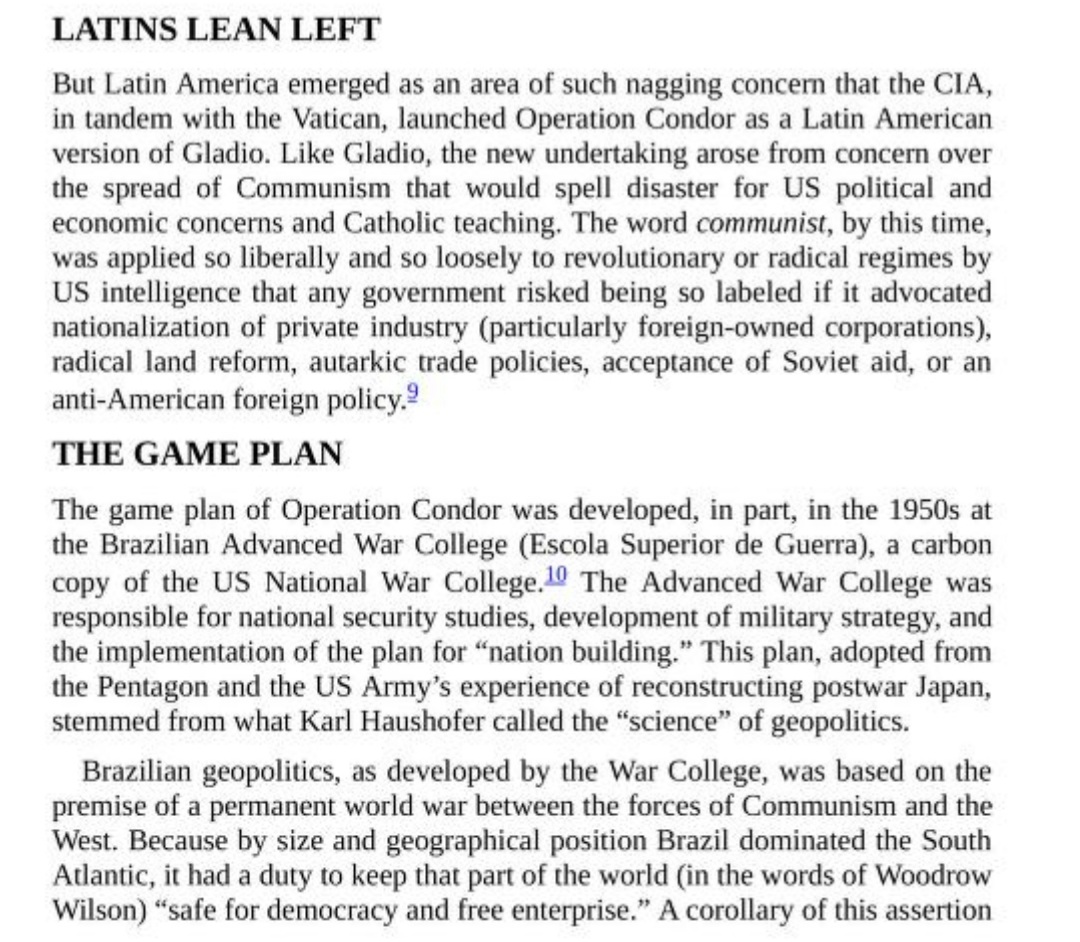 Operation Condor - Gladio goes to Latin America