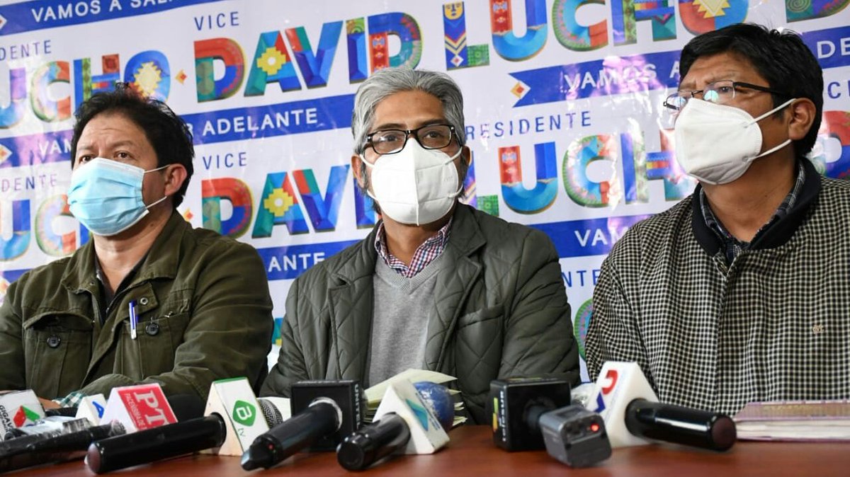ipressimages's tweet photo. #imagespress | Comisión de transición afirma que Luis Arce y David Choquehuanca reciben "un gobierno del desastre, con al menos 5 casos nuevos de corrupción".
Wilfredo Chávez dijo que @JeanineAnez no deja Bs 17.000 MM de bonanza, solo deuda flotante, deuda interna.
#prensaMAS https://t.co/JJqWPpkWrE