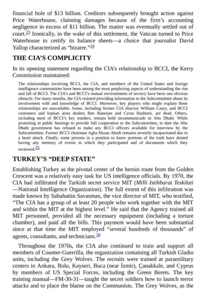 Thus, the IOR (the Institute for the Works of Religion, aka, the Vatican Bank) could continue as a front for black funds and covert ops. This was critically important for the US intelligence community on two fronts: the US War in Afghanistan and the heroin trade through Turkey: