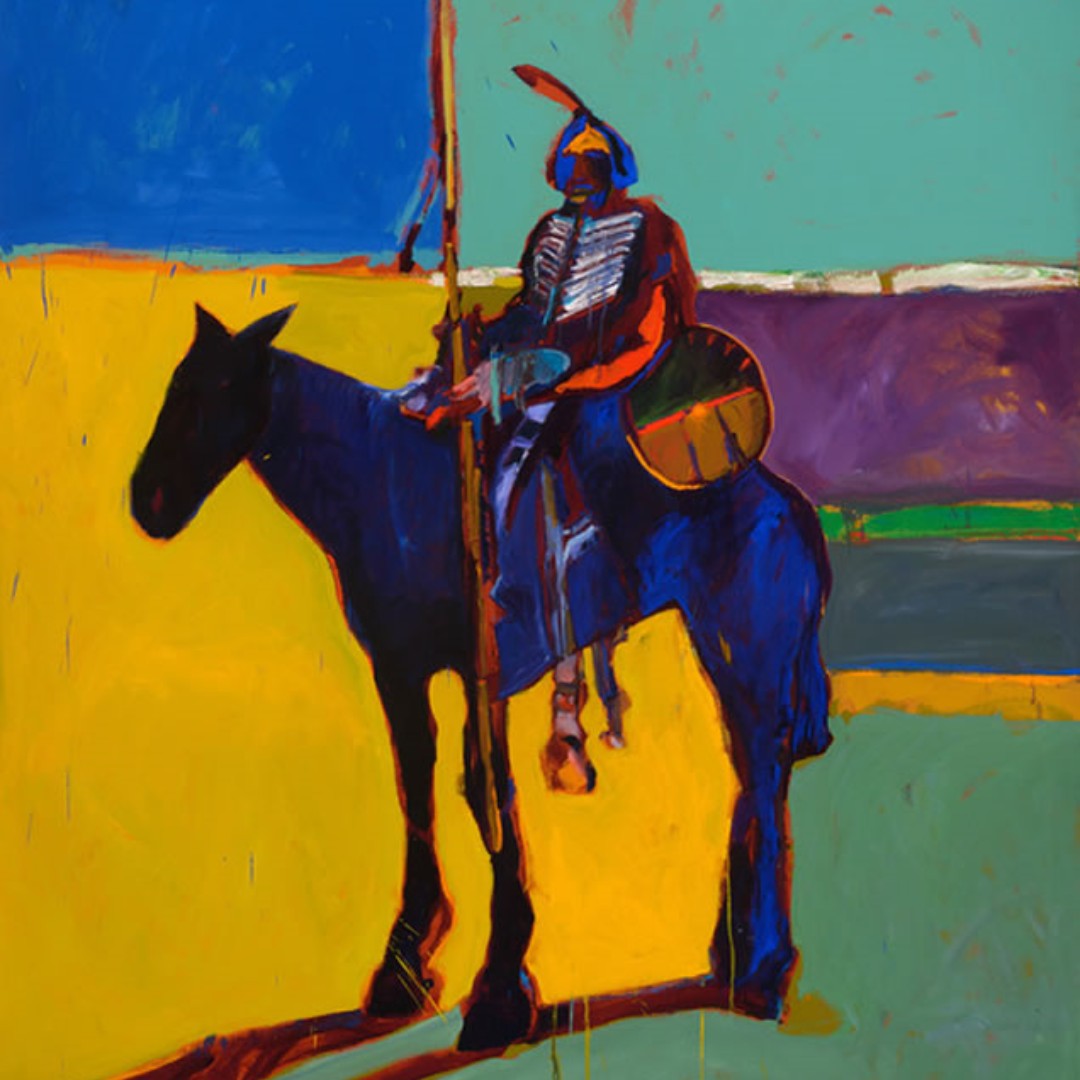 YubaSutterArts's tweet photo. Day 5 of 100 Days of #IndigenousArtists: Fritz Scholder sought to deconstruct the mythos of the Native Americans. (📷&🎨: Fritz Scholder)
The @CrockerArt has Scholder's "The Last Pueblo", 1973 on display.
.
.
.
#YSAC #NativeAmericanArtists #FritzScholder #IndigenousPainter https://t.co/WR8aUgBjxy