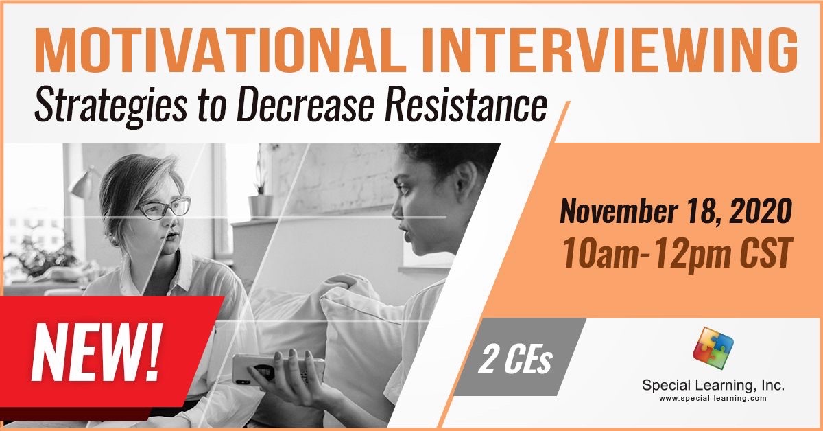 speciallearning's tweet photo. For clinicians and educators, motivational interviewing is a tool that any clinician and/or educators MUST have in their tool-box! Register Today: https://t.co/OV4vK6LNA9

#bcba #abacenter #bcbad #behaviortech #behavioranalyst #bcaba #ABA #abatherapist #livewebinar #psyd https://t.co/TPAN6Qz05b