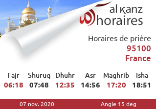 alkanzsalat's tweet photo. @chamcham75 horaires de prière pour 95100
https://t.co/UJZSXUc4IR https://t.co/u1RvZ9ZL3p