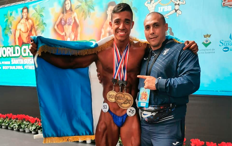 EUDeportes's tweet photo. Guatemalteco Erick Sánchez logra título de fisicoculturismo en España 👏👏👏🇬🇹

El atleta nacional ya había sido subcampeón en campeonatos internacionales que se realizaron en 2018 y 2019

Video en el enlace 👉 https://t.co/oRfSebXpjR https://t.co/8Z8ocm8rdR