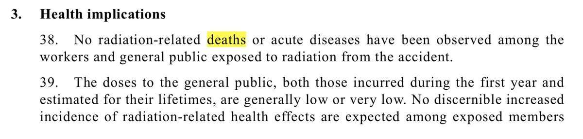  MYTH #8: “The Fukushima nuclear disaster caused thousands of deaths” FACT: The accident had serious economic and environmental consequences, and caused the traumatic evacuation of thousands of people, but caused no radiation-related deaths. http://goo.gl/PJsKWE&nbsp;