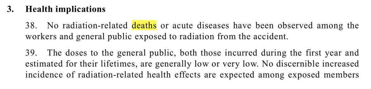  MYTH #8: “The Fukushima nuclear disaster caused thousands of deaths” FACT: The accident had serious economic and environmental consequences, and caused the traumatic evacuation of thousands of people, but caused no radiation-related deaths. http://goo.gl/PJsKWE 