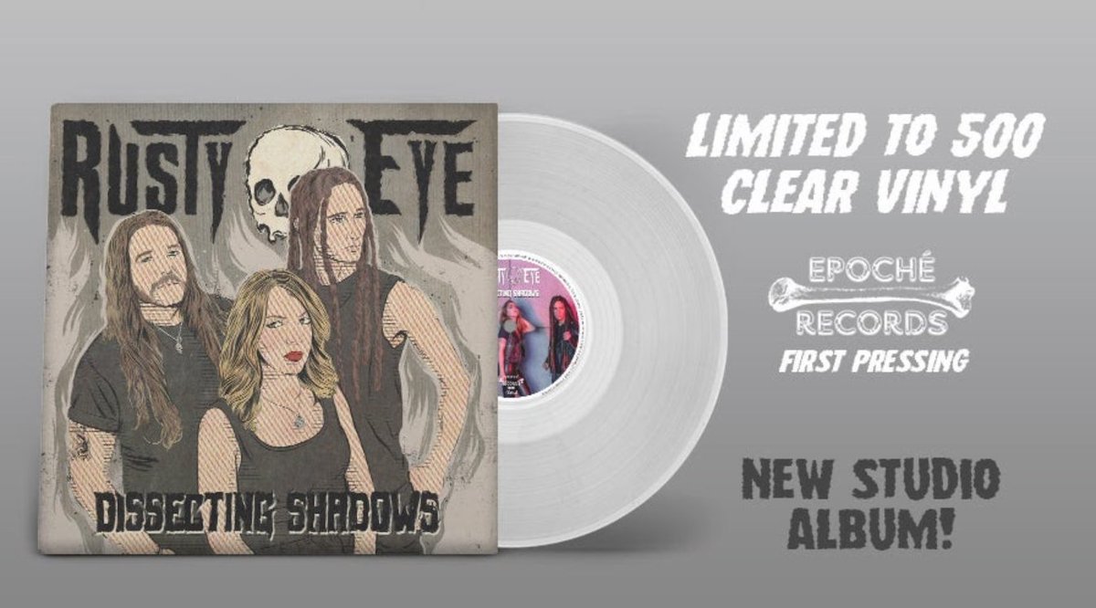 RustyEye's tweet photo. Dissecting Shadows clear vinyl still available! Get 'em while their hot.. https://t.co/N7dcwdDl0m #vinyl #vinyllovers #vinylcollectors #metal #metalmusic #heavymetal #rustyeye #dissectingshadows https://t.co/dJwt53CIEo