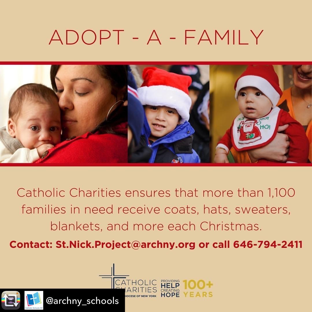 allhallowsarts's tweet image. Repost from ⁦@ArchNY_Schools⁩ @catholiccharitiesny Help us bring the joy of Christmas home by making sure there will be gifts under the tree for the whole family by participating in our Adopt-A-Family program. #christmasgift #providehelp #createhope bit.ly/3mSclVE