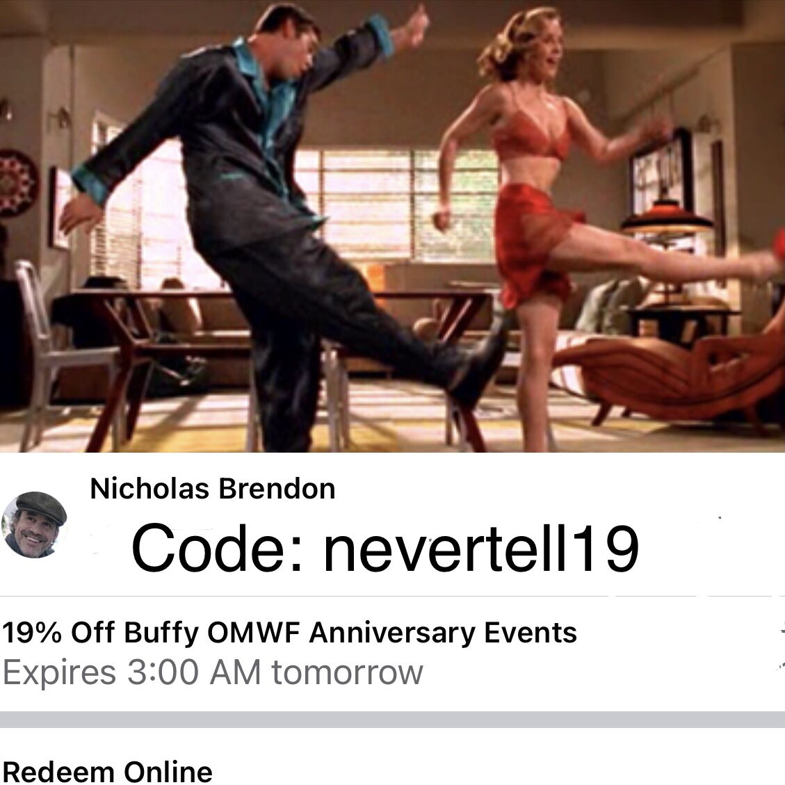 تويتر Nicholas Brendon على تويتر If You Missed The 3pm Once More With Feeling Anniversary Watch You Can Still Catch The 8pm Eastern In 60 Minutes The Watch Tonight Is Free