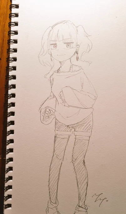 絵を描きました。 