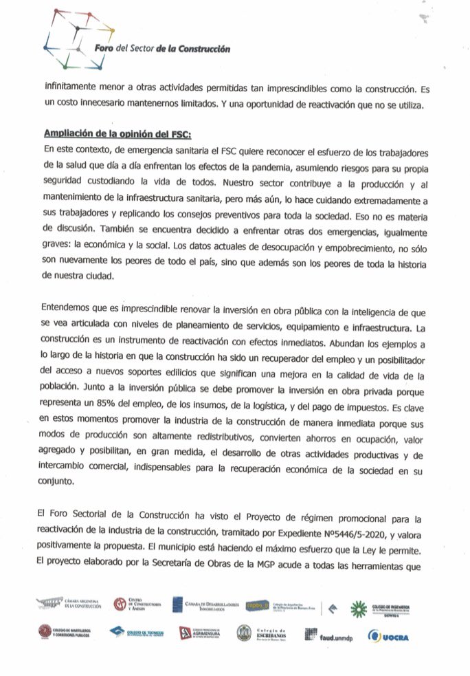 Foro Sectorial de la Construcción MDP tweet media