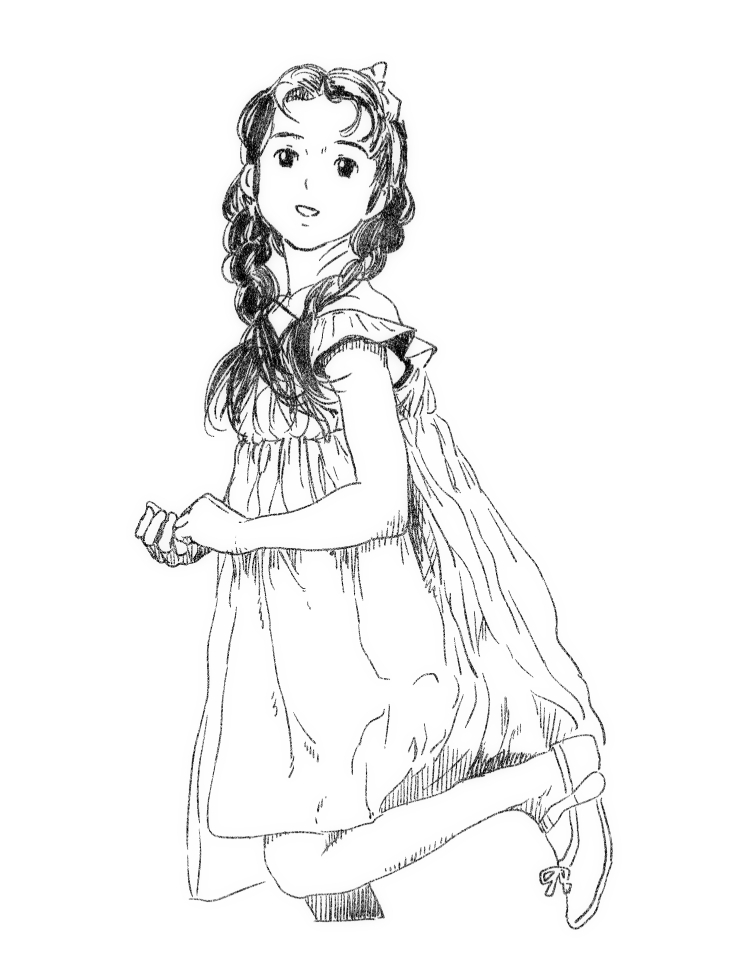 #いい女の日 
写真を見て自分の画風にアレンジしようと色々やってきた形跡が 
アナログ、デジタル両方やってますね 