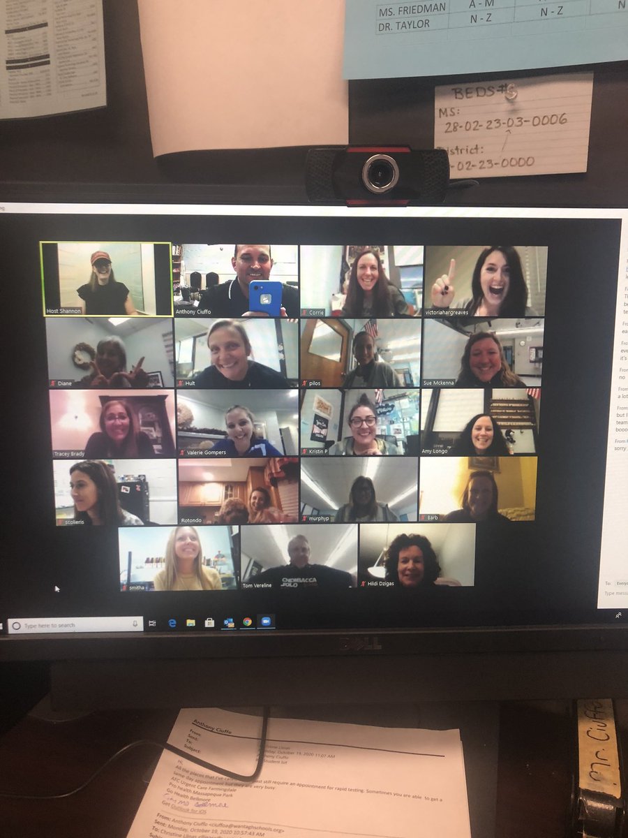 WantaghMiddle's tweet photo. Some Friday afternoon virtual fun thanks to our staff “fun” committee and Watson Adventures!  #WarriorsCare @mrs_dsales https://t.co/hHXET1AXcT