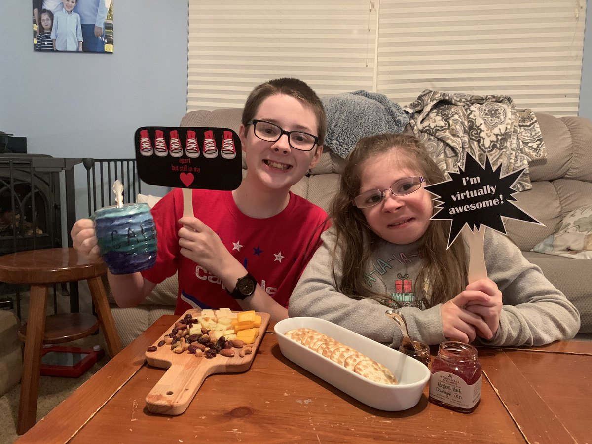 Enjoying our party box!  #homeburgala2020