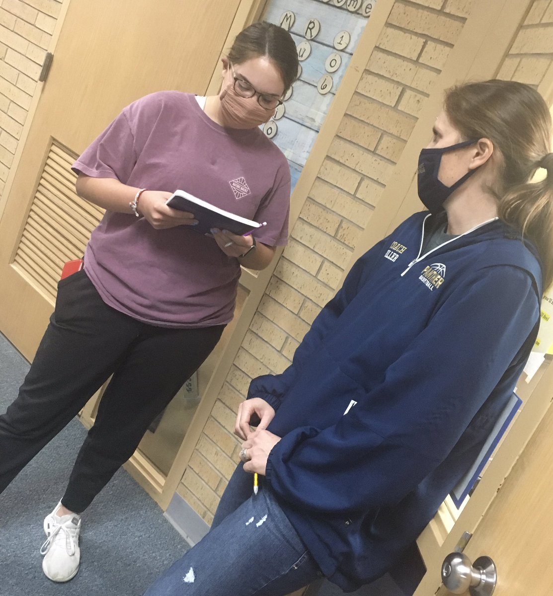 MrsYzar's tweet photo. Human Growth students interviewing various staff members about their labor and delivery experiences.
#ksfcsed #neverforgetit #perfectbabies https://t.co/pCzVFL75et