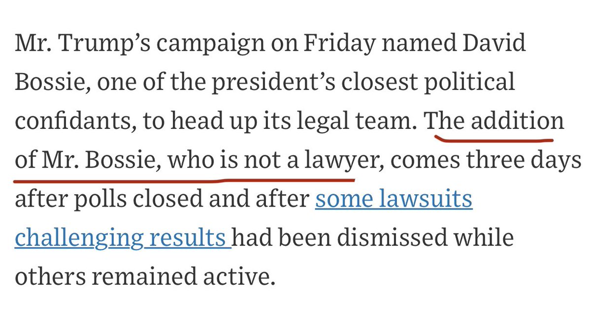 Trump’s legal team is headed by a guy who’s not a lawyer, WSJ reports