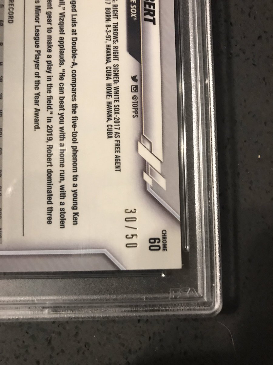 DNiedringhaus's tweet photo. Not $1

RC Luis Robert 30/50 Gold Refractor: Topps Chrome PSA 10

Any offers? 
@Hobby_Connect @HobbyConnector https://t.co/eBXCRvRwV4