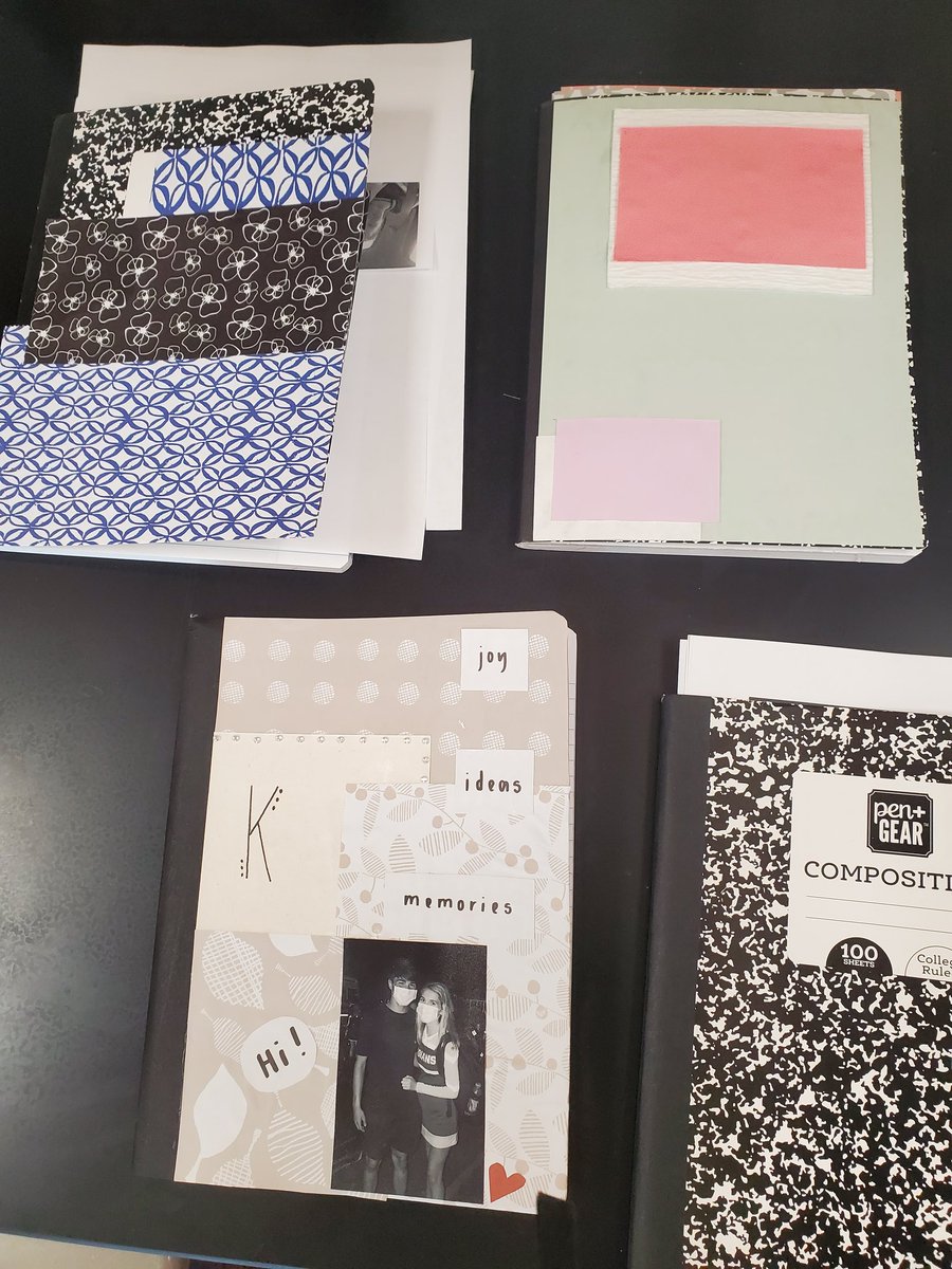 We made some awesome journals for Fun Friday this week!! #creativity