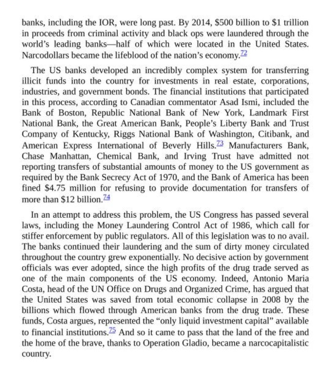 "The high profits of the drug trade serve as one of the main components of the US economy." How important were narcodollars to keeping banks afloat following 2008?