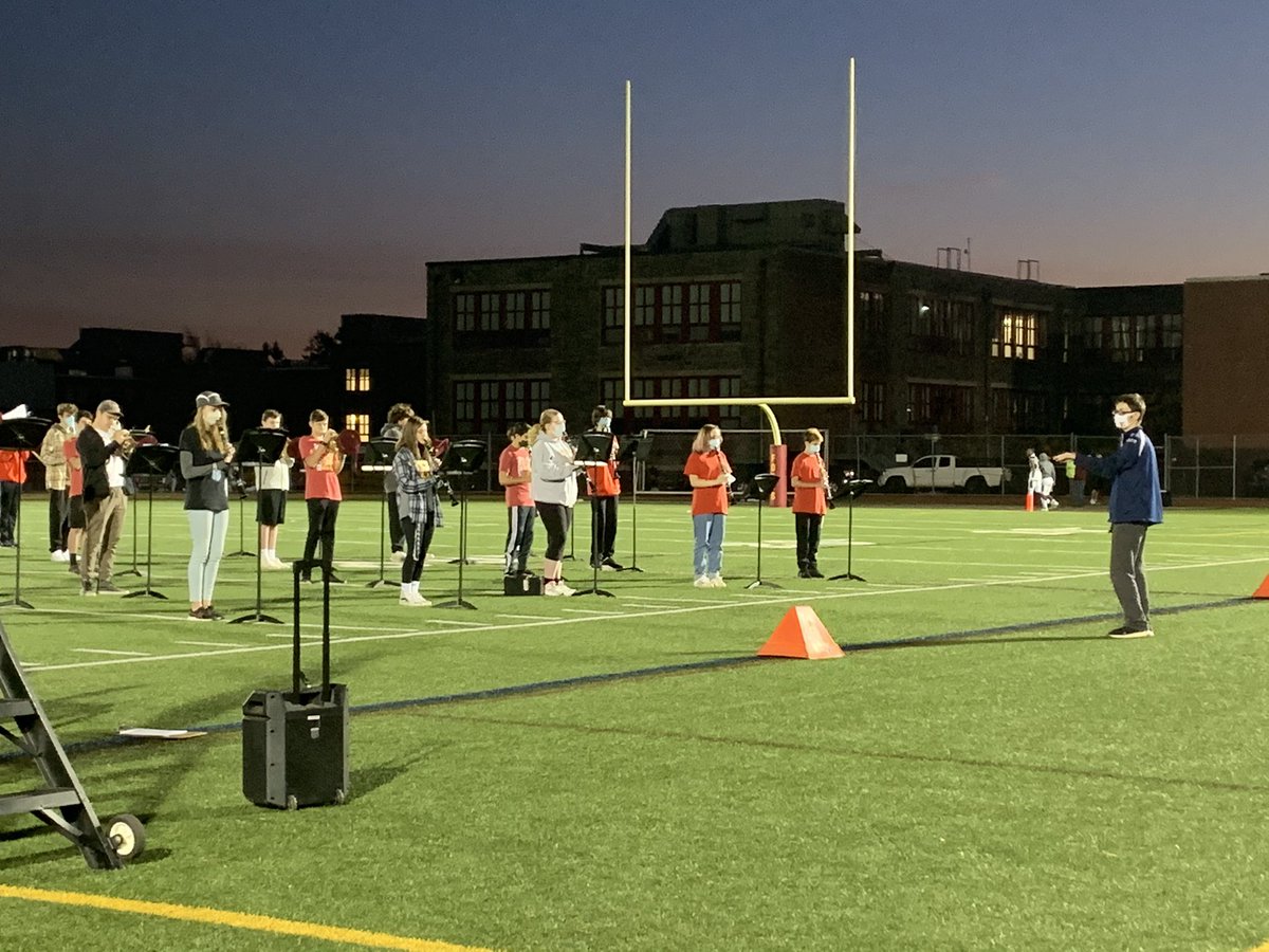 bands_hms's tweet photo. Tonight’s performance by @BandHaverford HHS Football Band! https://t.co/F1WlN4sP2W