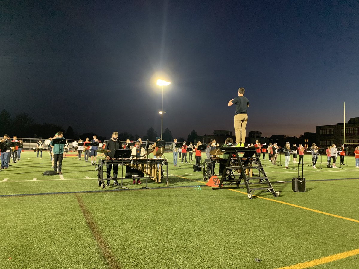 bands_hms's tweet photo. Tonight’s performance by @BandHaverford HHS Football Band! https://t.co/F1WlN4sP2W