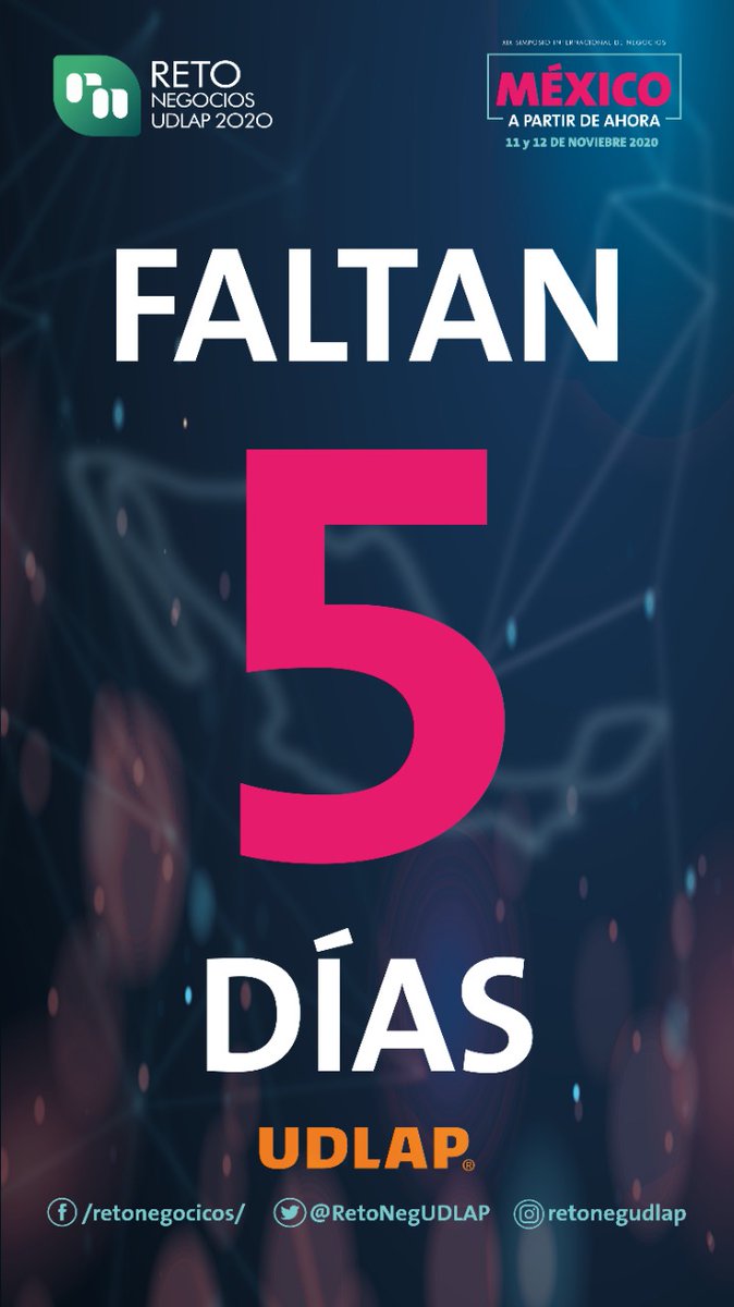RetoNegUDLAP's tweet photo. RETO NEGOCIOS UDLAP 2020 
"México a partir de ahora"
@udlap #VideoconferenciaTelmex https://t.co/BENuG2lcoC