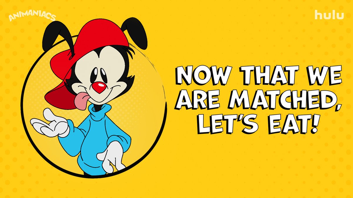 TheAnimaniacs's tweet photo. @Gadao_Strong grab your favorite sandwich and join my siblings and I for all new episodes of #Animaniacs this Friday, 11/20, only on Hulu! https://t.co/XON9GLYaG9
