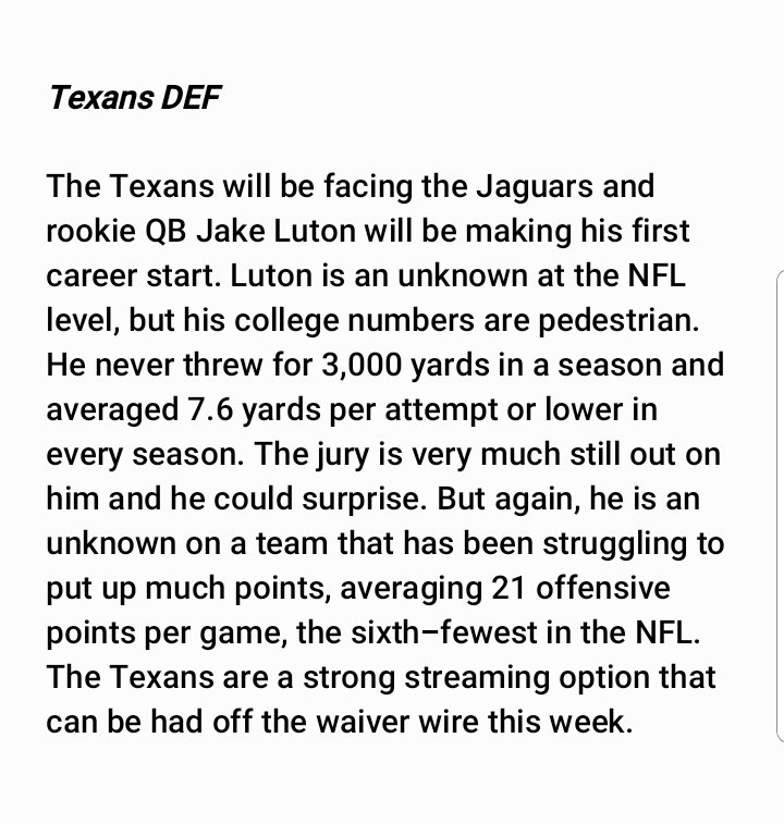 Southern_Boy504's tweet photo. 2020 - Week 9 #FantasyFootball Sleepers.
(If we help you win or if you just want to help a small, up & coming Analysts... Give us a follow.... It's FREE ;)
#Fantasy #FantasyFootballAdvice #FantasyFootball #PPR #Week9 #Sleeper #YahooFantasy #EspnFantasy #NFLFantasy #CBSFantasy https://t.co/FU7GqBHFAT