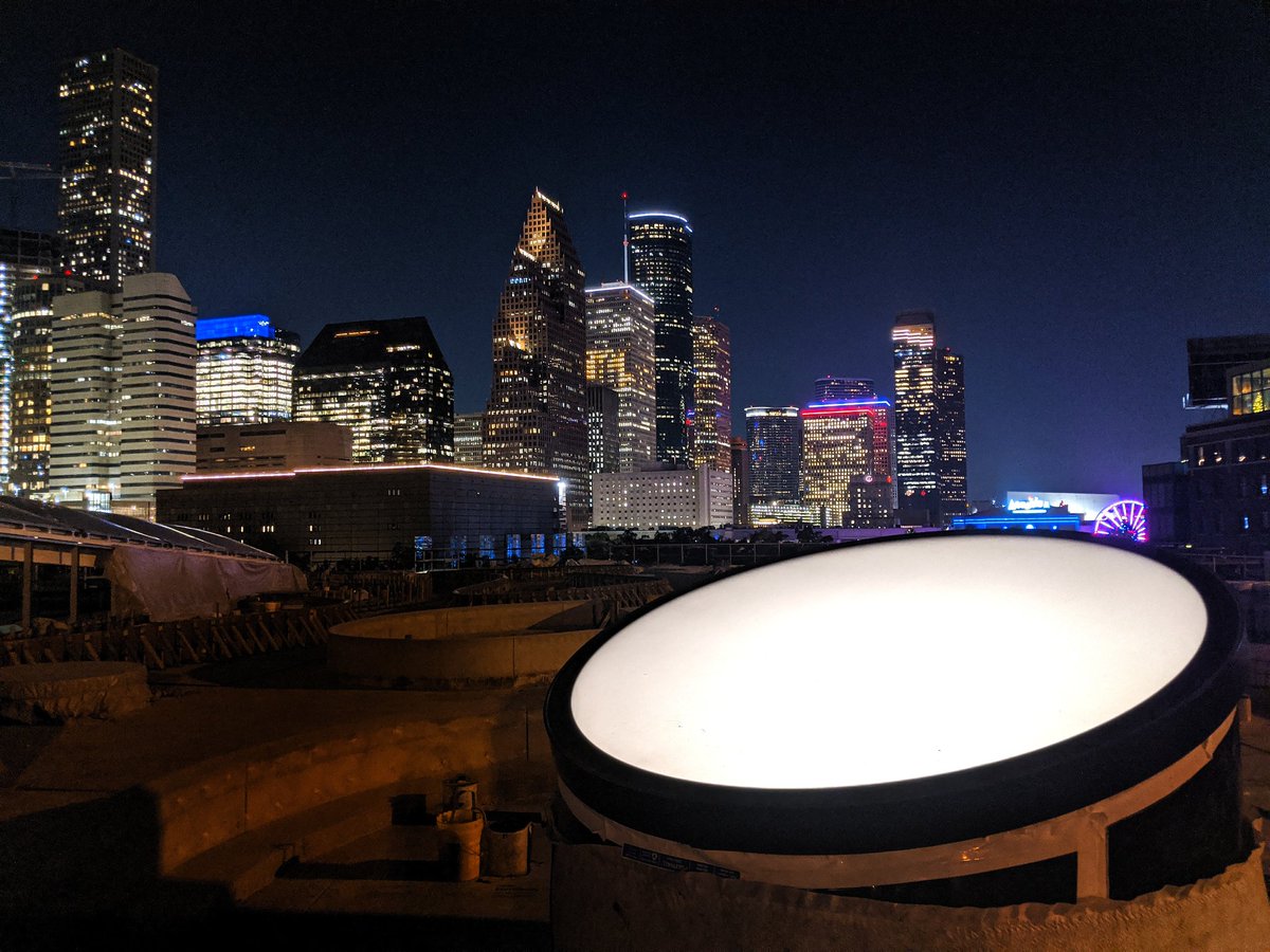 AdamWillyums's tweet photo. Skylights going in on the future rooftop park at POST. checking light levels 💡🕳️ #houston #posthtx #dthou @DowntownHouston https://t.co/DjctLWFxpK