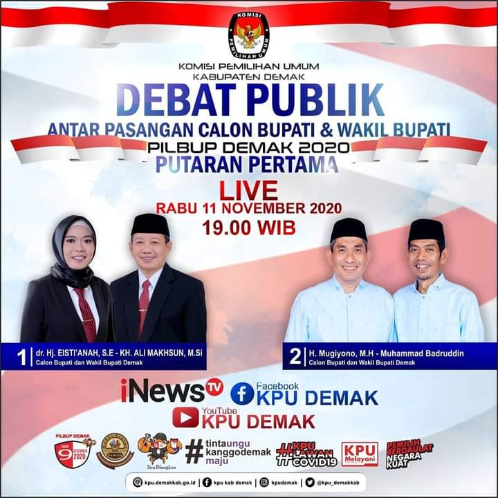 PpsRejosari's tweet photo. Debat publik...
Menuju Demak Maju
Pemilih berdaulat Negara Kuat
Tinta Ungu kanggo Demak Maju.

#KPU_Demak
#PPK_Karangawen
#PPS_Rejosari https://t.co/UXmeWplgWz